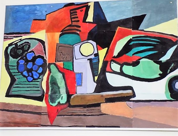 Zátiší s lahví rumu